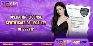 Operating License - Certificate Of Legality of 777VIP