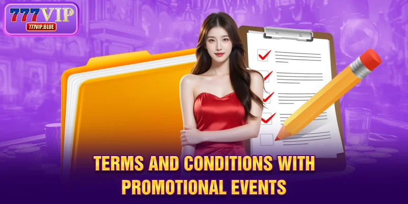 Terms and conditions for promotional events